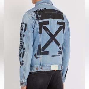 Mens Off-white denim jacket size L